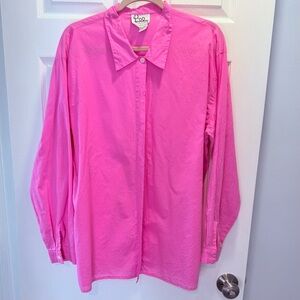 Lilly Pulitzer Hot Pink Button-Front Blouse
